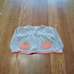 Gymboree Pumpkin cardigan sweater 12-18 months